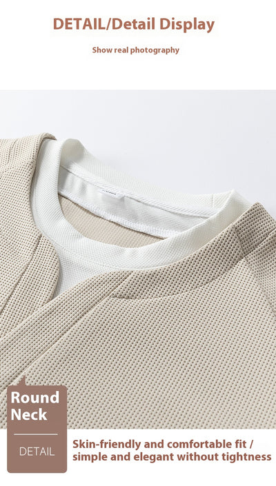 Suéter Waffle V-Cuello Bicolor Casual Versátil para Mujer - Image 22