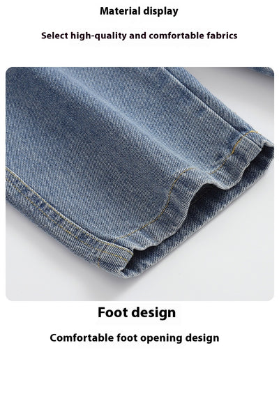 Overol Denim Infantil con Estampado Retro Vintage - Image 11