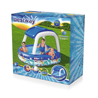Piscina Inflable Infantil con Toldo en Forma de Barco - Image 7