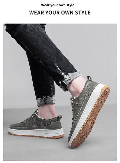 Zapatos Casuales de Cuero Genuino con Suela Gruesa - Diseño Retro Artesanal - Image 16