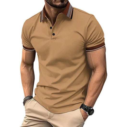 Polo Ejecutivo Bicolor de Manga Corta para Hombre - Image 10