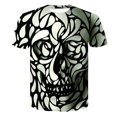 Camiseta Suelta Estampada Abstracta Vertigo para Hombre - Image 2