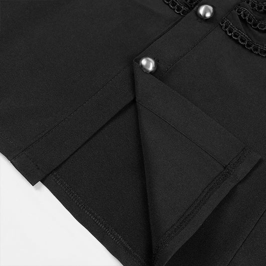 Camisa Plisada Steampunk Victoriana para Hombre con Capas - Image 20