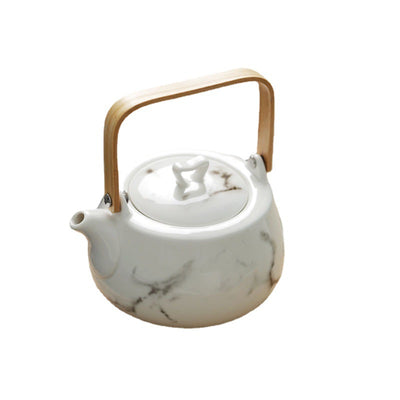 Juego de Té de Cerámica Japonesa con Patrón Mármol - Image 11