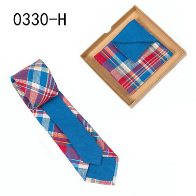 Corbata de Algodón con Estampado Floral y Pañuelo de Bolsillo - Image 27
