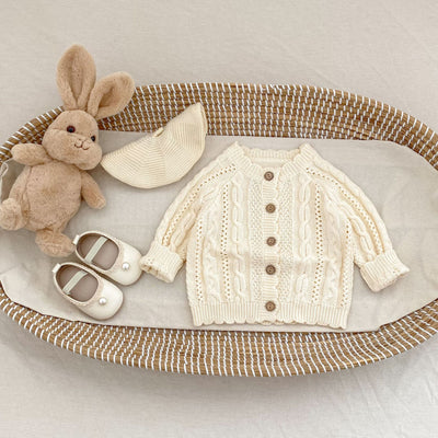 Abrigo Tejido Trenzado Otoño para Niños y Niñas - Image 15