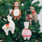 Set de Adornos Navideños con Alpacas Creativas