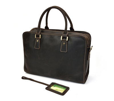 Maletín Ejecutivo de Cuero Crazy Horse Vintage para Hombre - Image 11