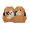 Suéter Jacquard con Diseño de Gato Cuello Redondo Unisex Trendy Oversize