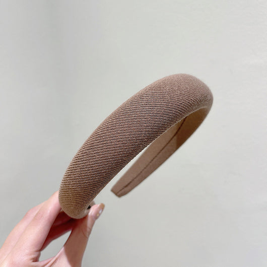 Diadema Retro de Satén con Esponja - Accesorio para Cabello Francés de Ancho Generoso - Image 105