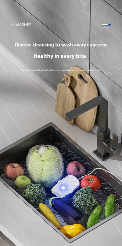 Limpiador Ultrasónico Multifuncional USB - Frutas, Verduras, Joyas y Ropa - Image 10