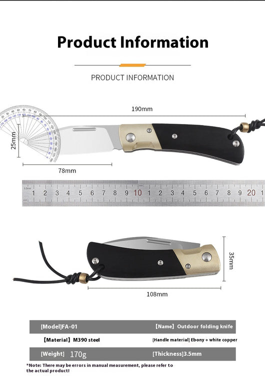 Cuchillo de Camping Multifuncional de Alta Dureza - Portátil y Resistente - Image 7