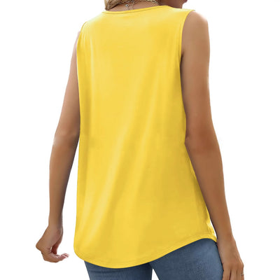 Chaleco Suelto Estampado con Cuello Halter Plisado para Mujer - Perfecto para Verano - Image 21