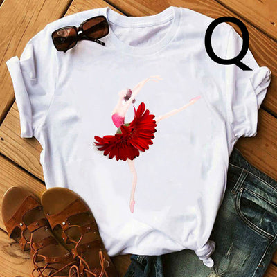 Falda Floral de Ballet Personalizada para Niña y Mujer - Manga Corta - Image 42