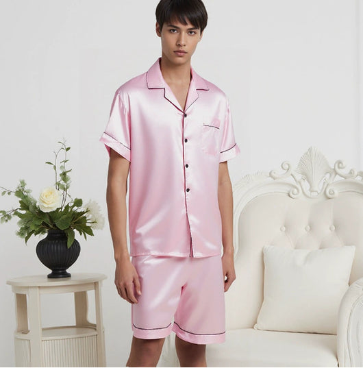Pijama Hombre Cuello Solapa Talla Grande Cómodo y Transpirable - Image 7