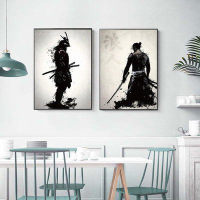 Cuadro de Lienzo Samurái Japonés para Decoración de Sala - Image 5