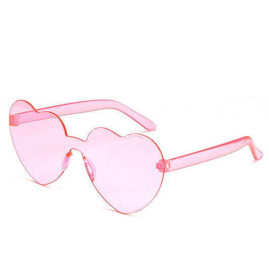 Gafas de Sol Una Pieza Corazón Océano - Diseño Personalidad Femenino - Image 34