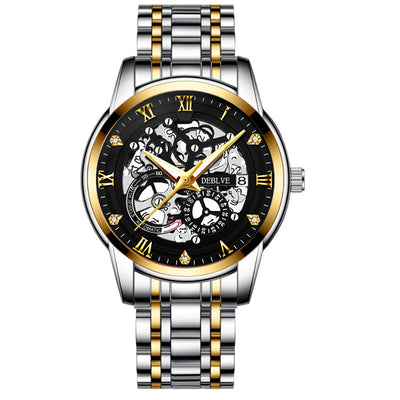 Reloj Calendario de Mano Esqueleto Mecánico con Luz Luminosa - Image 19