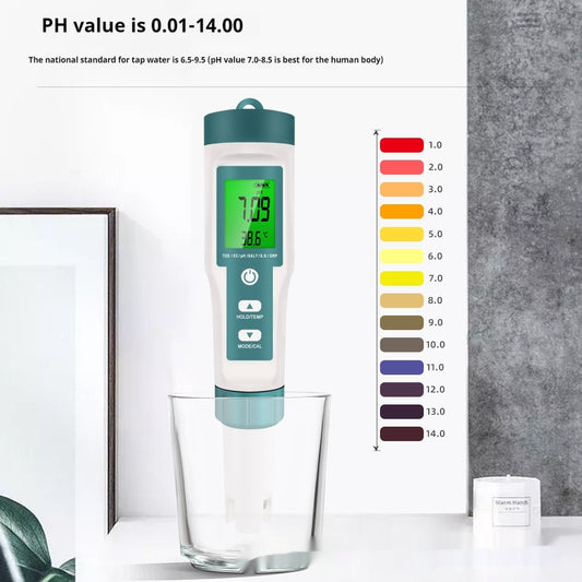 Medidor de Calidad de Agua 7 en 1 - Probador Digital TDS y pH - Image 2