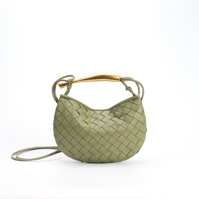 Bolso de Cuero Tejido para Viajes - Bandolera Portátil Estilo Casual - Image 2