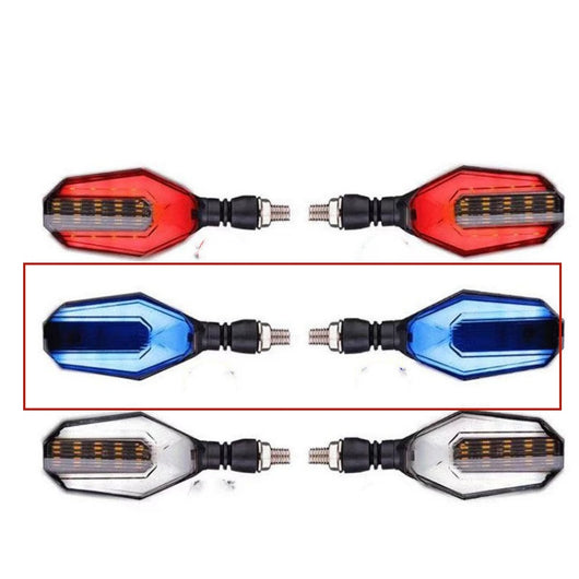 Direccionales LED Bicolor para Moto con Guía de Luz - Image 6