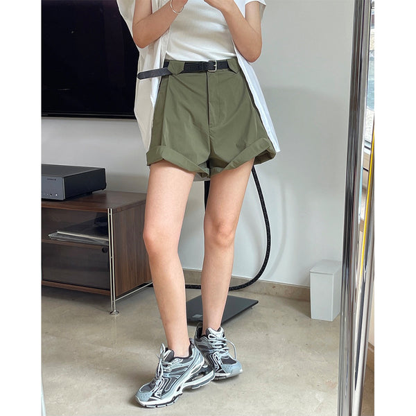 Pantalones Capri Holgados Estilo A-Line con Efecto Reductor