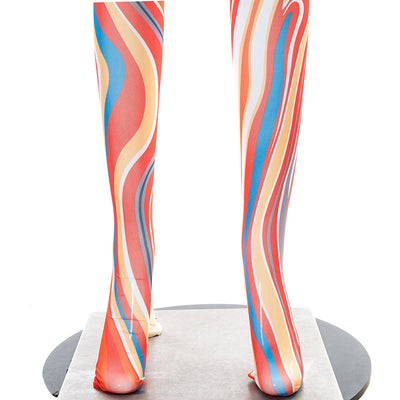 Body Stocking Estampado con Cordones y Efecto Tie-Dye - Image 9