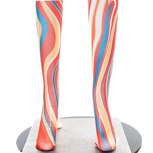 Body Stocking Estampado con Cordones y Efecto Tie-Dye - Image 9