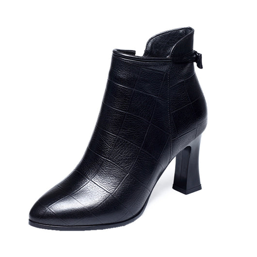 Botas Cortas para Mujer con Tacón Grueso y Medio - Image 5