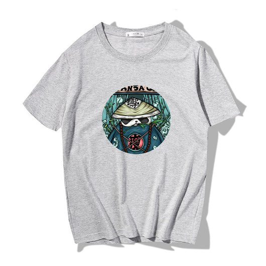 Camiseta Manga Corta Hombre Algodón Puro Estilo Náutico Japonés Suelta - Image 10