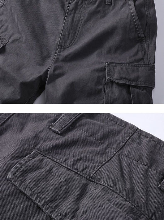 Pantalones Cargo Retro Holgados para Hombre con Múltiples Bolsillos - Image 13