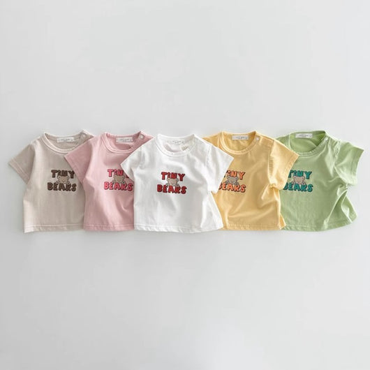 Playera Infantil de Manga Corta Verano Ligera
