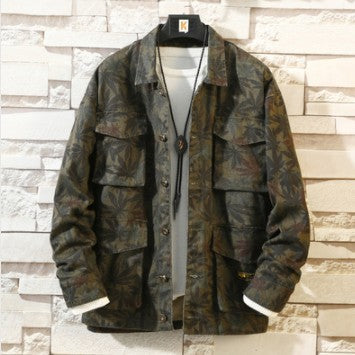 Chaqueta Denim Camuflaje para Hombre - Diseño Fashion Otoño - Image 10