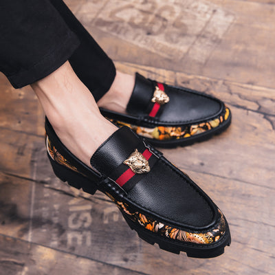 Mocasines Hombre Tendencia Coreana Bloques de Color Personalidad - Image 4