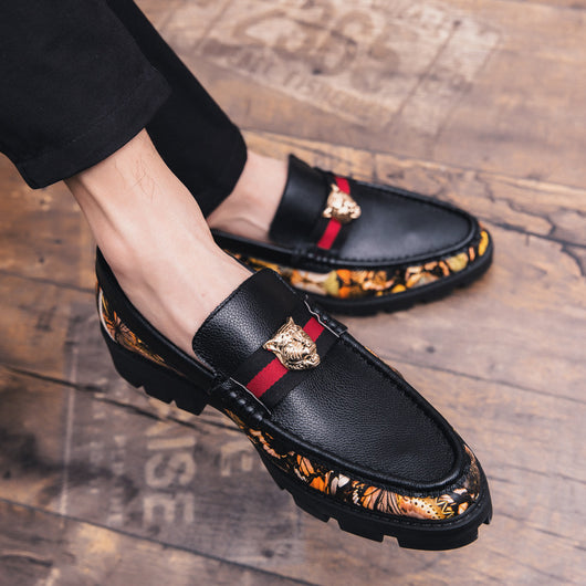 Mocasines Hombre Tendencia Coreana Bloques de Color Personalidad - Image 4