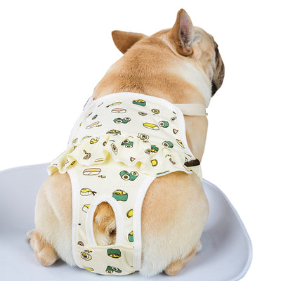 Pantalones Fisiológicos Ajustables para Perras con Diseño de Pug - Image 5