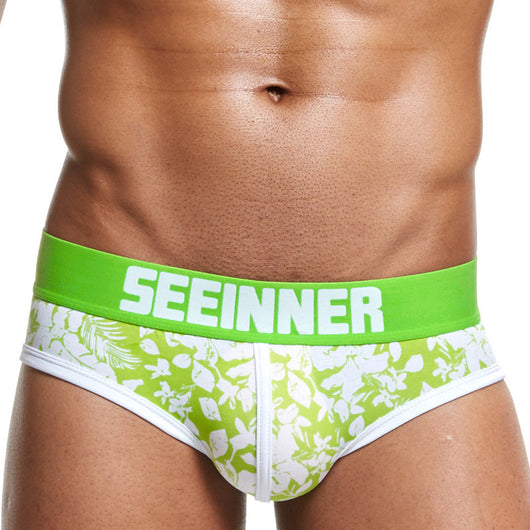 Calzoncillos Tipo Boxer Talla Grande de Algodón Peinado Estampado Elástico Transpirable