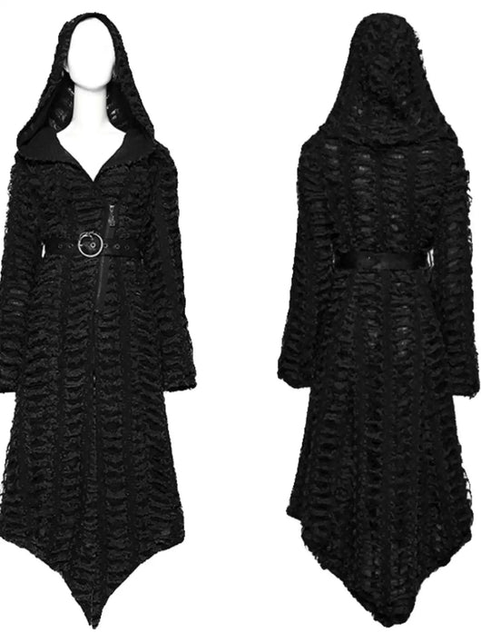 Abrigo Punk Gothic Desgastado de Industria Pesada - Image 12