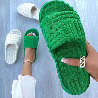 Pantuflas de Lana Gruesa Talla Grande - Comodidad Casual Premium