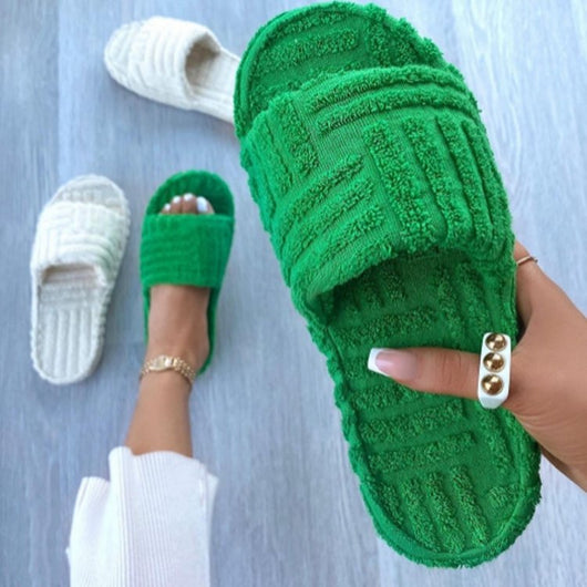Pantuflas de Lana Gruesa Talla Grande - Comodidad Casual Premium