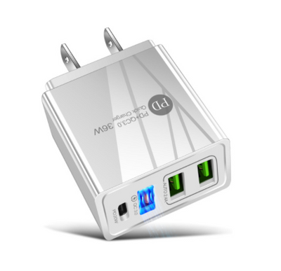 Cargador Rápido Dual USB con Tecnología PD - Multi-Puerto - Image 2