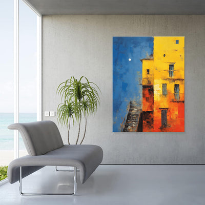 Cuadro Abstracto Moderno Óleo sobre Lienzo - Arte Contemporáneo sin Marco para Sala - Image 2