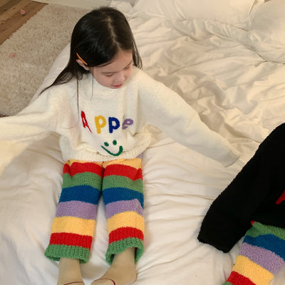 Pijama Infantil Arcoíris con Letras para Niños y Niñas