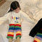 Pijama Infantil Arcoíris con Letras para Niños y Niñas