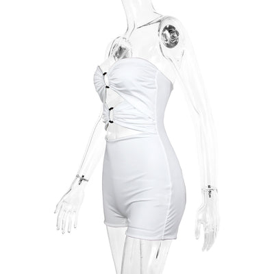 Jumpsuit Elegante con Escote Tubo y Detalles Calados - Image 17