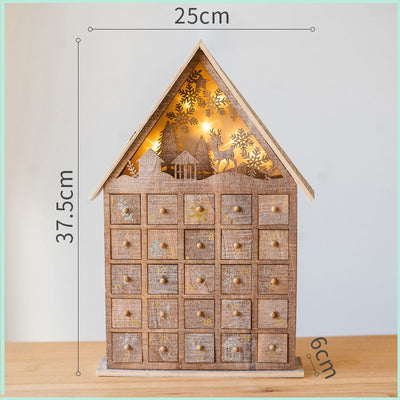 Casa de Dulces Navideña con Luz LED y Cajones de Almacenamiento - Image 3