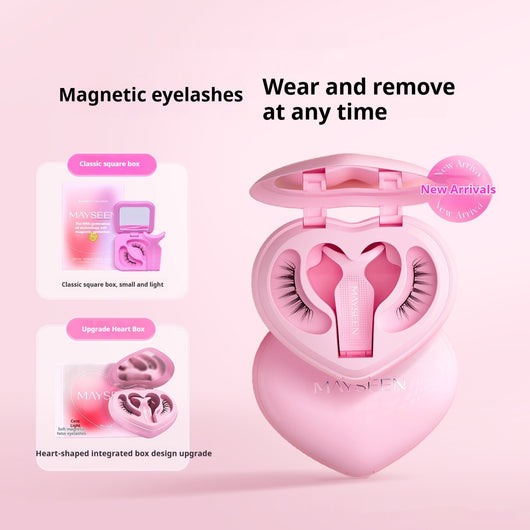 Pestañas Magnéticas Suaves con Diseño de Corazón y Jabonera Integrada