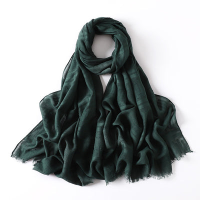 Pañuelo Hijab Premium Tie-Dye Degradado con Estampado Arrugado - Image 7