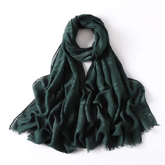 Pañuelo Hijab Premium Tie-Dye Degradado con Estampado Arrugado - Image 7