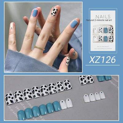 Uñas Postizas Diseño Tulipán Pintadas a Mano - Image 29